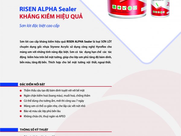 RISEN AlPHA Sealer - Kháng Kiềm Hiệu Quả